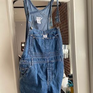 Vintage Calvin Klein bib overalls shorts